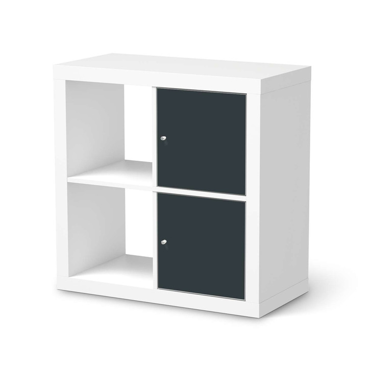 Klebefolie IKEA Expedit Regal 2 Türen (hoch) - Blaugrau Dark - CR109340