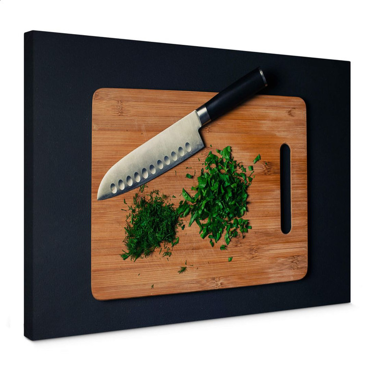 Leinwandbild Gehackte Kräuter - WA363716