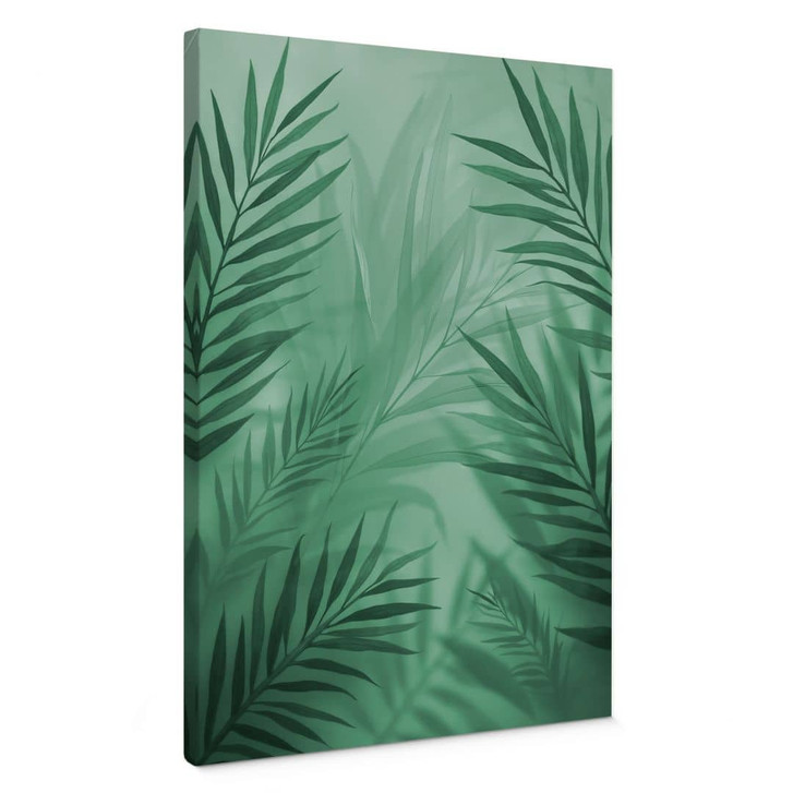 Leinwandbild Grüne Palmenblätter - WA450088