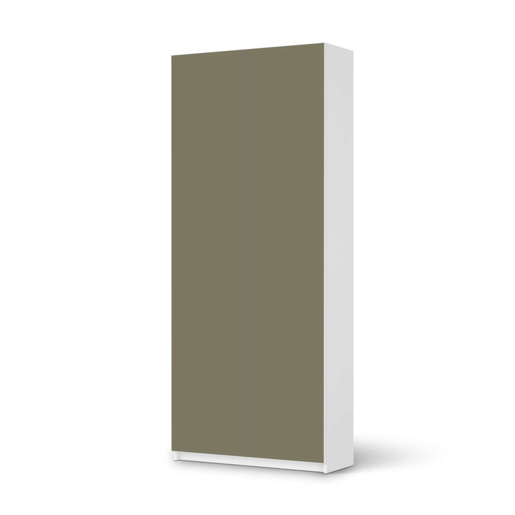 Möbelfolie IKEA Pax Schrank 236cm Höhe - 2 Türen - Braungrau Light - CR116776