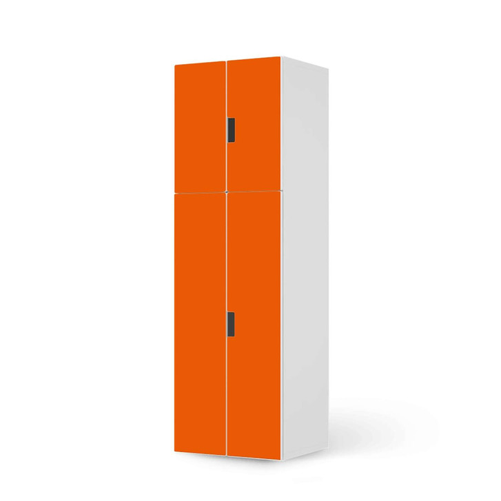 Möbelfolie IKEA Stuva / Malad - 2 grosse Türen und 2 kleine Türen - Orange Dark - CR118691
