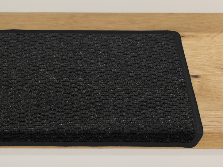 Saba Stufenmatte Rechteckig Wunschmass in Black - TS442827