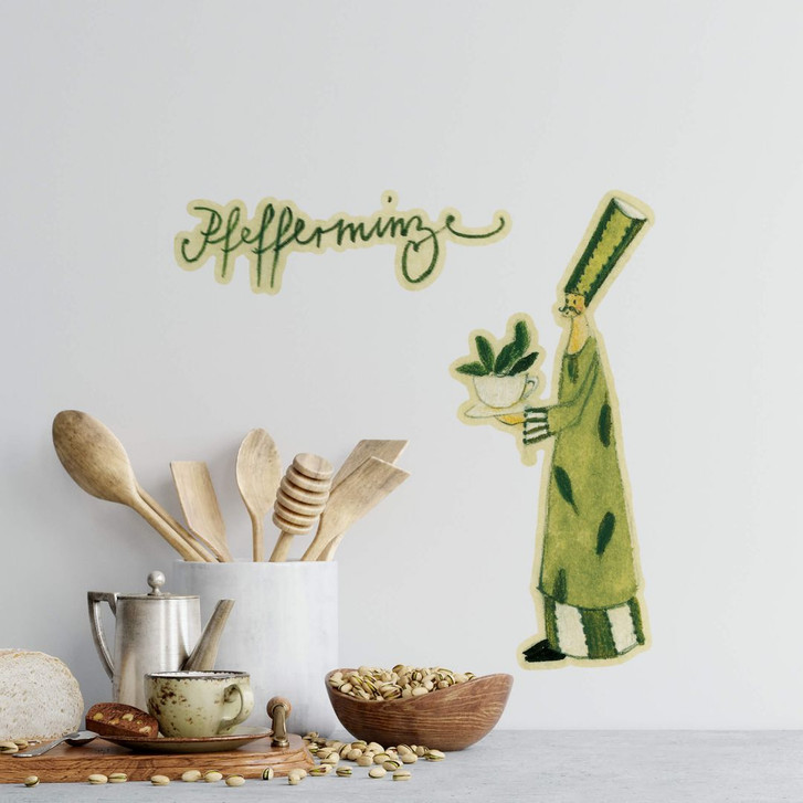 Wandtattoo Leffler - Kräutermann Pfefferminze - WA214077