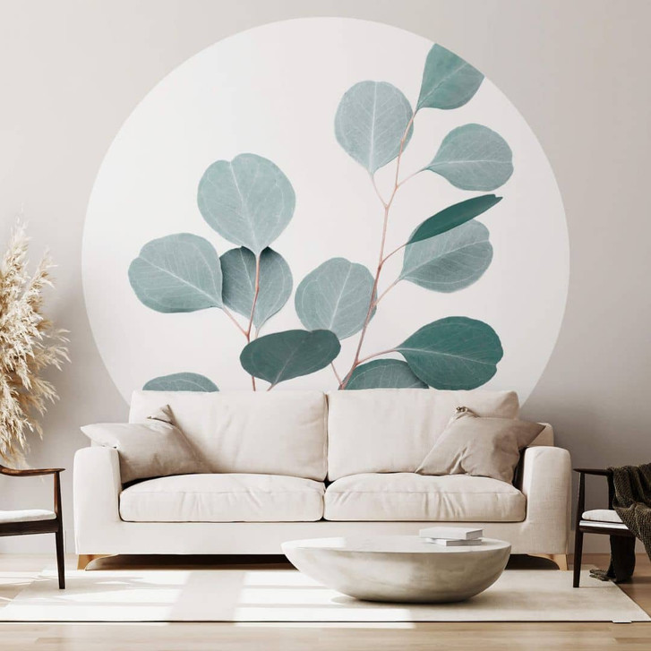 Fototapete Sisi & Seb - Blauer Eukalyptus - Rund - Selbstklebend/Vlies - WA326211