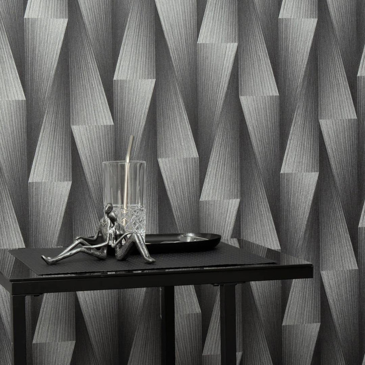 Guido Maria Kretschmer Grafiktapete Shift Fashion for Walls 5 silber - WA485172