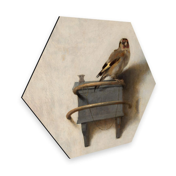 Hexagon - Alu-Dibond Fabritius - Der Distelfink - WA309298
