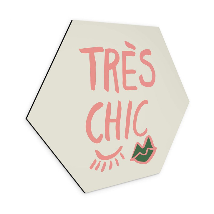 Hexagon Wandbild 1X Studio - Très chic - Alu-Dibond - WA393632