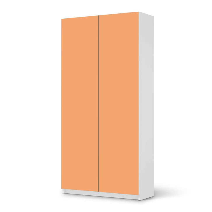 Klebefolie IKEA Pax Schrank 201cm Höhe - 2 Türen - Orange Light - CR109970
