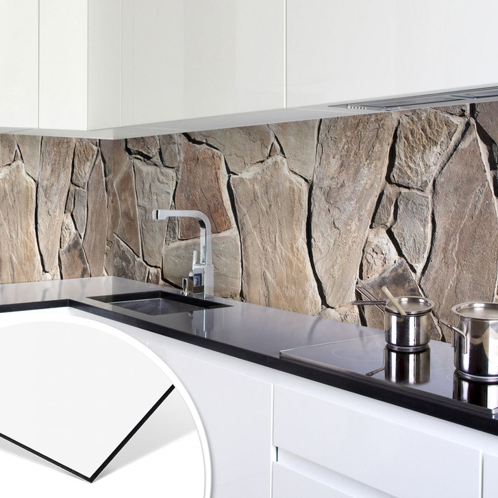 Küchenrückwand - Alu-Dibond - Mediterrane Mauer - WA134525