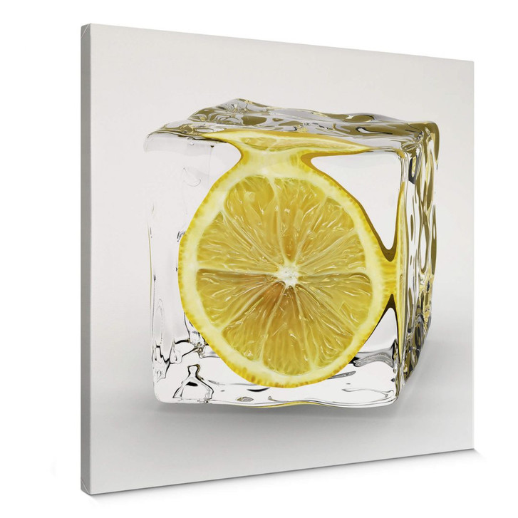 Leinwandbild Zitroneneiswürfel - WA377585