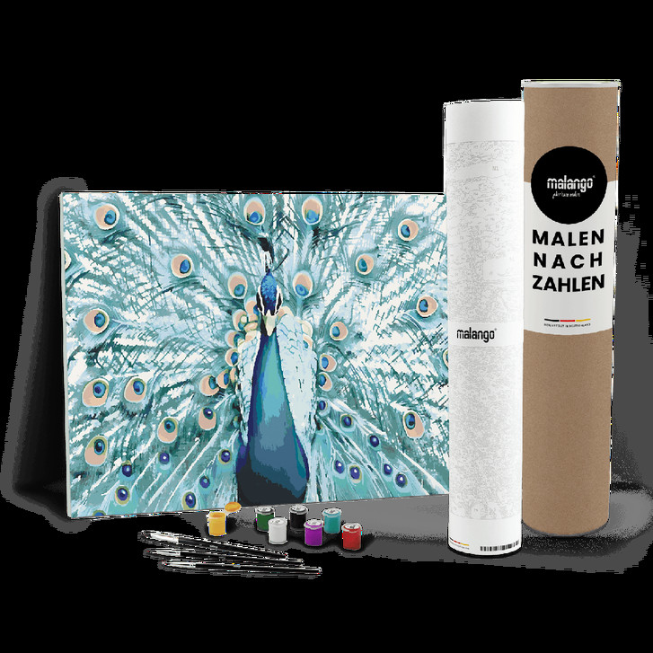 Malen nach Zahlen Leinwandbild - Pfau Patricio - WA447490