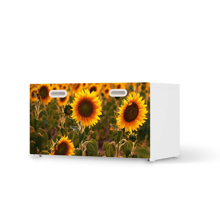 Möbelfolie IKEA Stuva / Fritids Bank mit Kasten - Sunflowers - CR117763