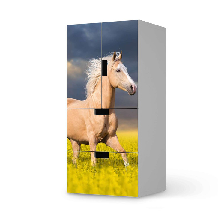 Möbelfolie IKEA Stuva / Malad - 2 Schubladen und 2 kleine Türen - Wildpferd - CR117150