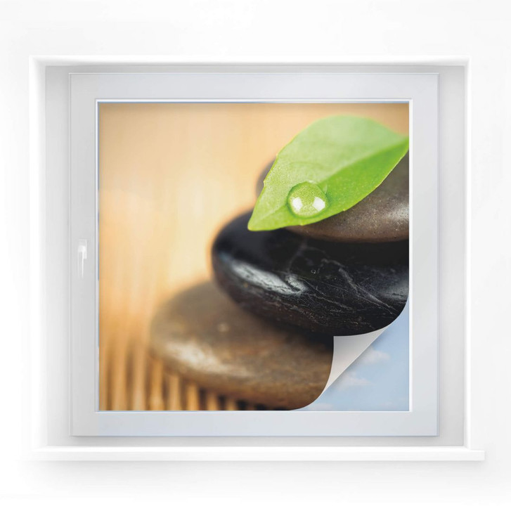 Sichtschutzfolie Wellness Stone - quadratisch - WA177499