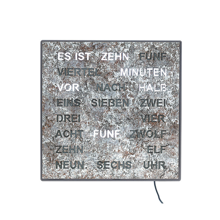 Tischuhr Kunststoffgehäuse mit 220V Adapter - UG101242