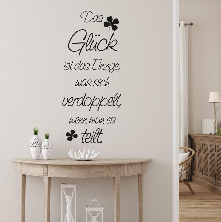 Wandtattoo Glück ist das Einzige... 1 - WA211004