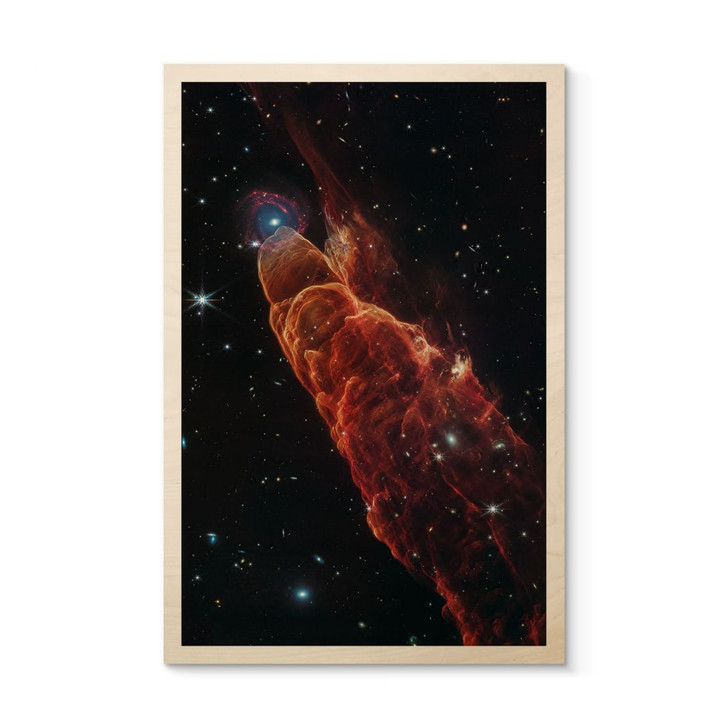 Holzbild James Webb Telescope - Kosmischer Wirbelsturm Herbig Haro 49/50 - WA459692