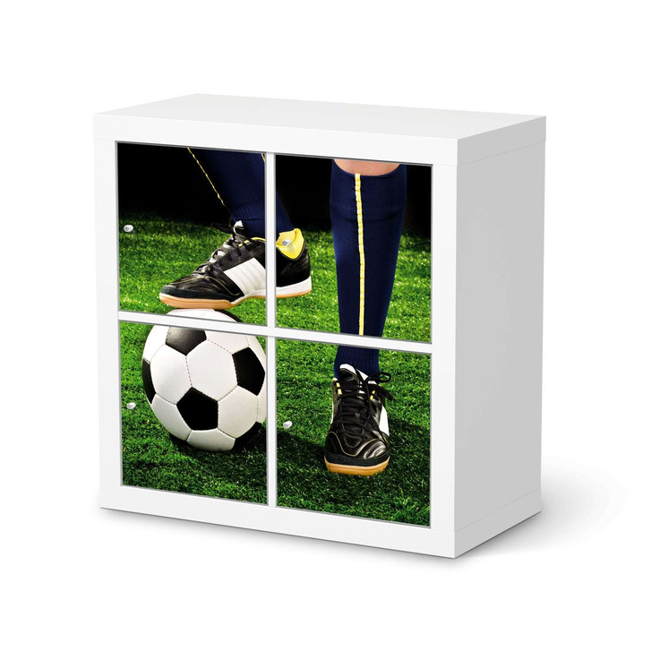 Klebefolie IKEA Kallax Regal 4 Türen - Fussballstar - CR109630