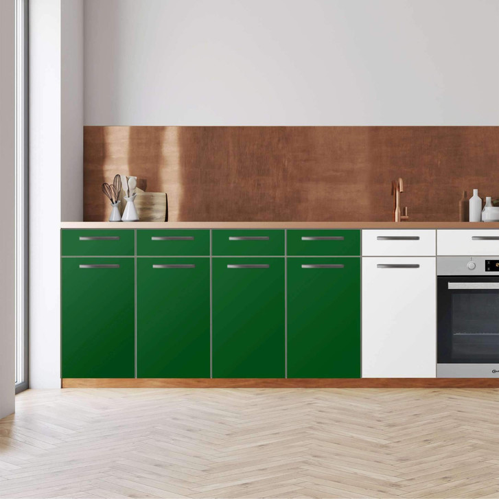 Küchenfolie - Unterschrank 160cm Breite - Grün Dark - CR112371