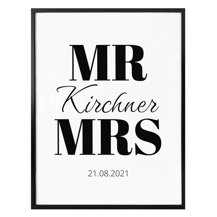 Personalisiertes Poster Hochzeitserinnerung - WA336369