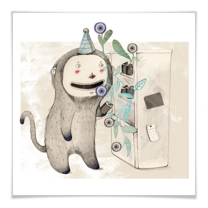 Poster Loske - Überraschung im Kühlschrank - WA163924