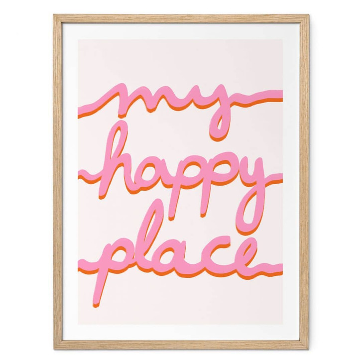 Spruch Poster My happy place - Bainai - WA483440