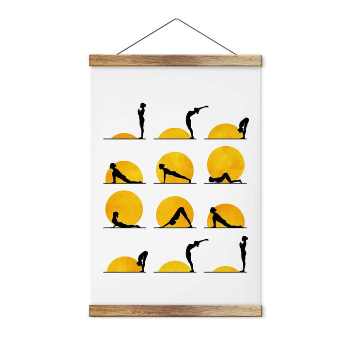 Stoffbild Kubistika - Yoga - Der Sonnengruss - WA381734