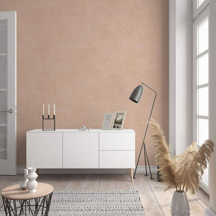 Vliestapete mit moderner einfarbiger Optik und Struktur in beige Uni - WA444639