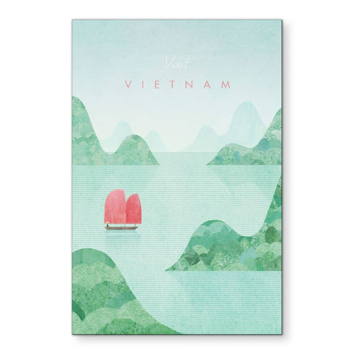 Wandbild Halong-Bucht auf Vietnam-Reisen - Rivers - Alu-Dibond - WA464935