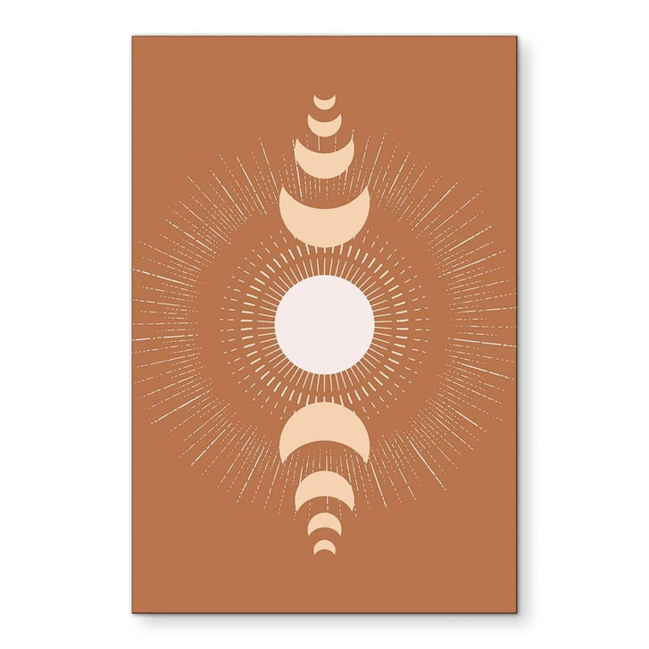 Wandbild Mondzyklen - Sonne und Mond im Einklang - KsanaKalpa - Alu-Dibond - WA458340