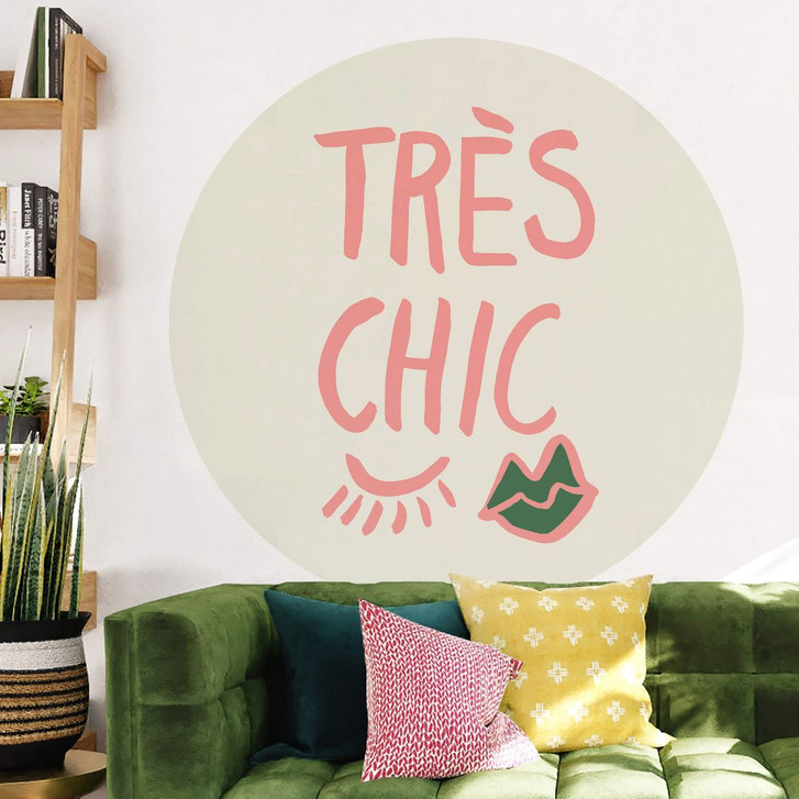 Wandtattoo Spruch - 1X Studio - Très chic - Rund - WA412546