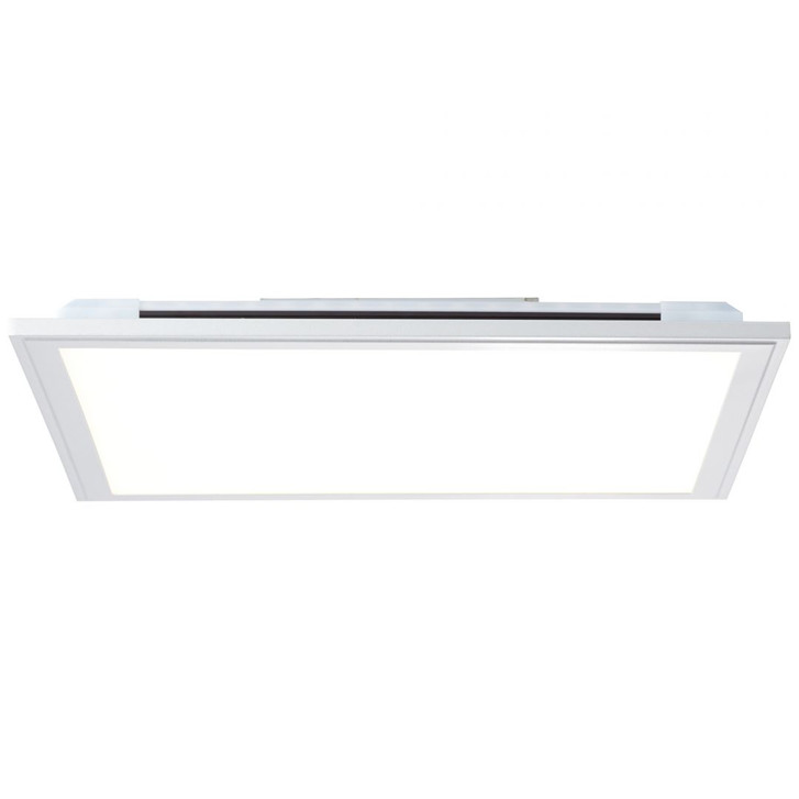 Deckenleuchte Alba, silber, weiss, 39.5 x 39.5 cm, Metall Panel - WA438478