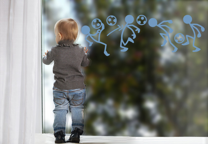 Glasdekor Fussball Männchen - CG10456