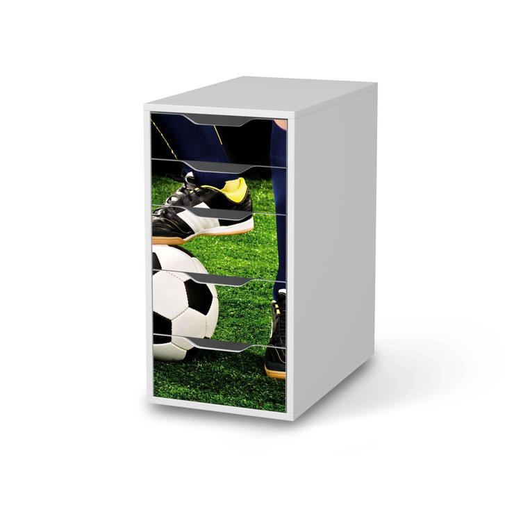 Klebefolie IKEA Alex 5 Schubladen - Fussballstar - CR109058