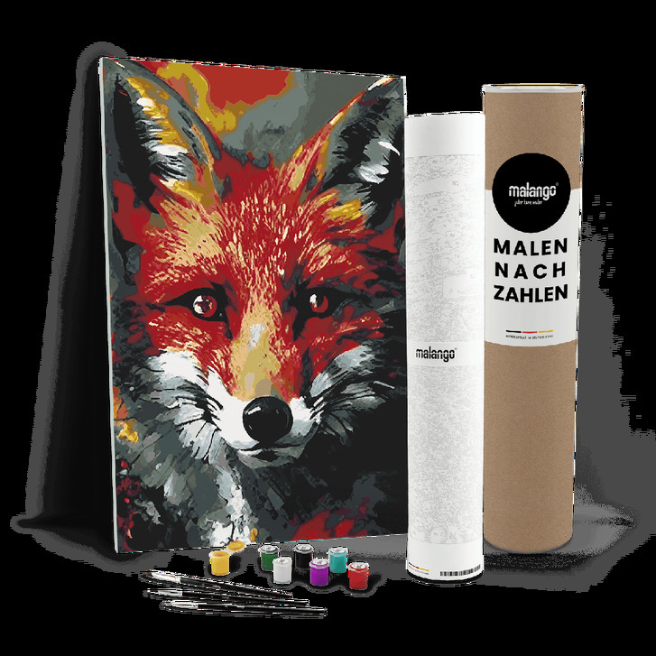 Malen nach Zahlen Leinwandbild - Fuchs Fritz - WA447614
