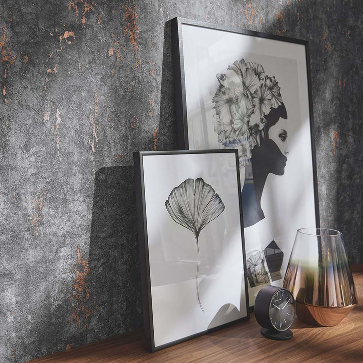 Metalloptiktapete, Metallictapete Fashion for Walls 4 von Guido Maria Kretschmer grau - WA397670
