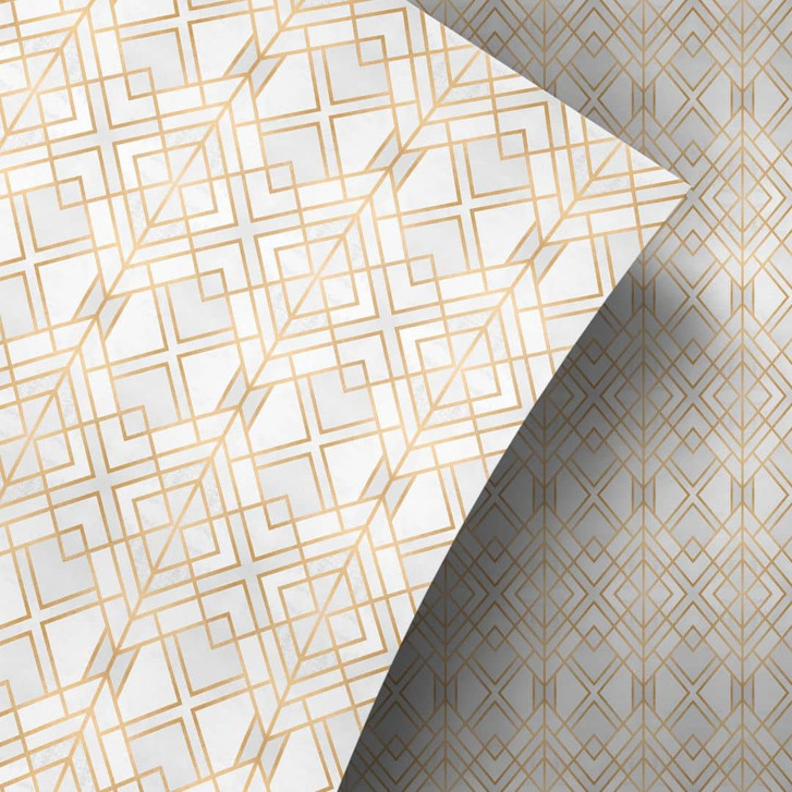 Möbelfolie Fredriksson - Goldene Geometrie - WA255749