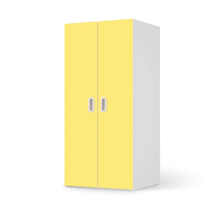 Möbelfolie IKEA Stuva / Fritids Schrank - 2 grosse Türen - Gelb Light - CR117831