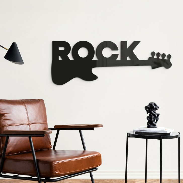 Wanddeko Gitarre Rock - Acryldeko - WA393448