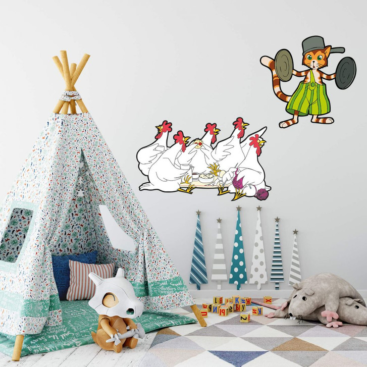 Wandsticker Pettersson und Findus - Findus der Erschrecker - WA201858