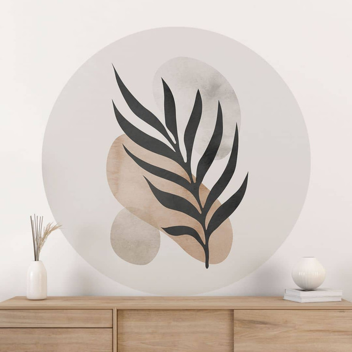 Wandtattoo Botanische Silhouette mit kunstvoller Geometrie - Costa - Rund - WA433754