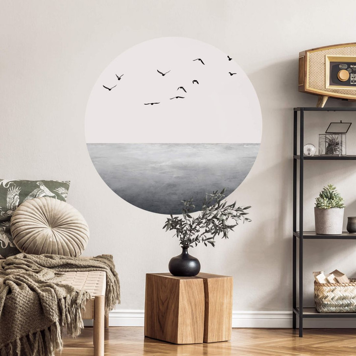 Wandtattoo Kubistika - Das offene Meer - Rund - WA383808
