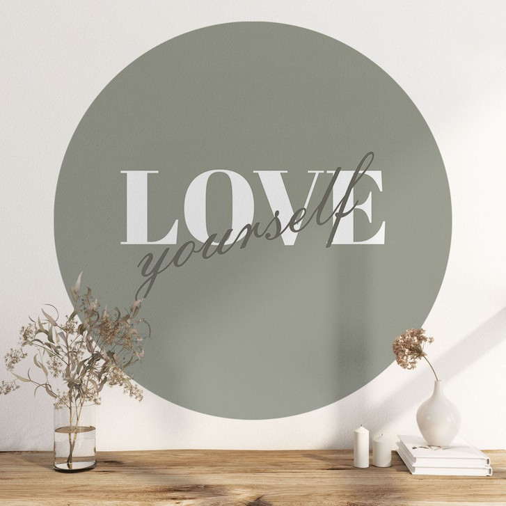 Wandtattoo Love yourself - Rund - WA429957