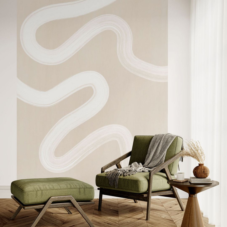 Fototapete One Line Art - Sanfte Strömung - Ristova - WA466596