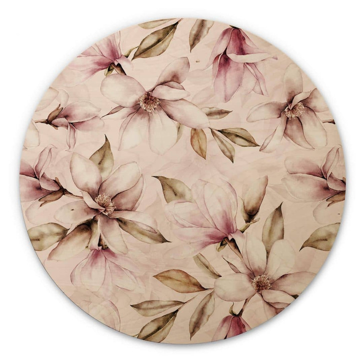 Holzbild UN Designs - Soft Magnolia - Rund - WA321249