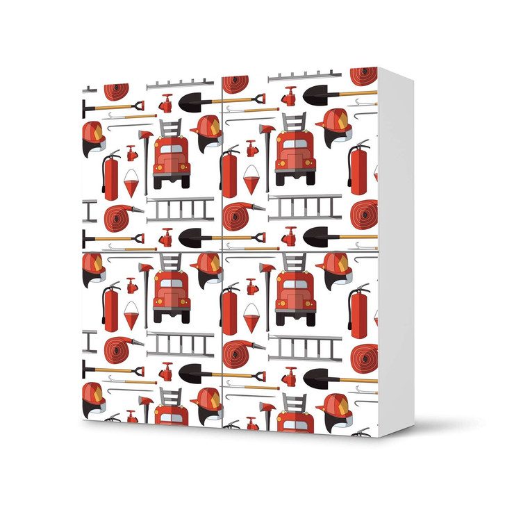 Klebefolie IKEA Besta Schrank 4 Türen - Firefighter - CR110824