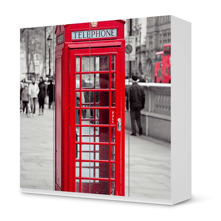 Klebefolie IKEA Pax Schrank 201cm Höhe - 4 Türen - Phone Box - CR110963