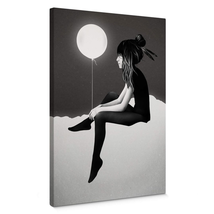 Leinwandbild Ireland - No such thing as nothing by night - leuchtender Ballon - WA365981