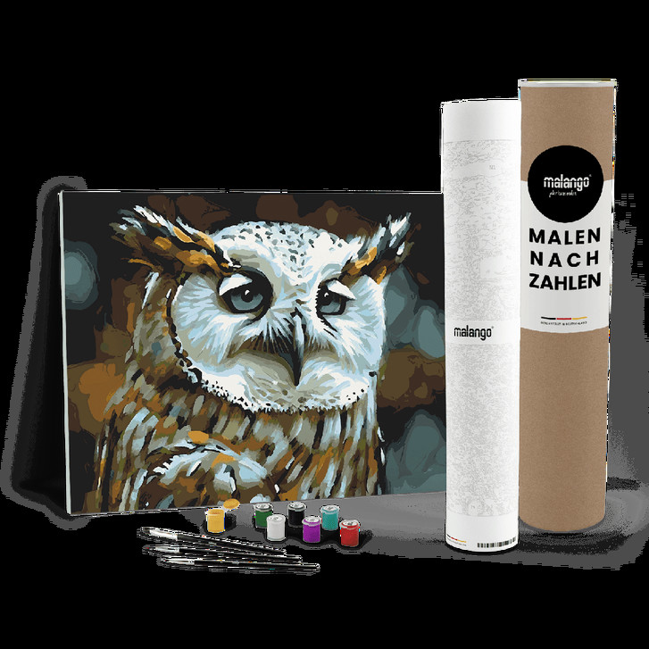 Malen nach Zahlen Leinwandbild - Eule Elena - WA447332