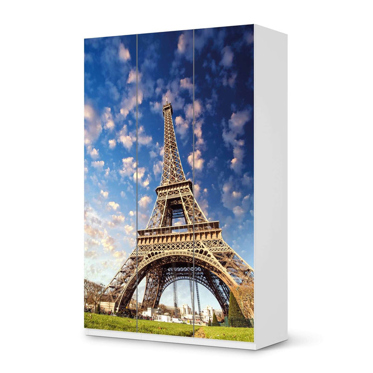 Möbelfolie IKEA Pax Schrank 236cm Höhe - 3 Türen - La Tour Eiffel - CR118603